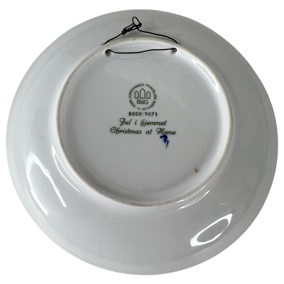 Bing & Grondahl B&G Christmas Plates 1971 & 1972 Blue Copenhagen Porcelain VTG - Picture 3 of 5